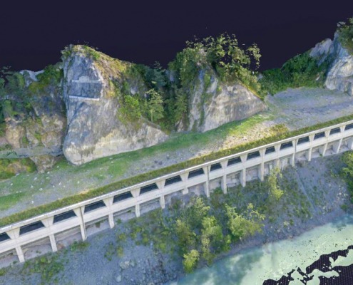 Vermessung mit der Drohne 3D-Mesh Schlossgalerie