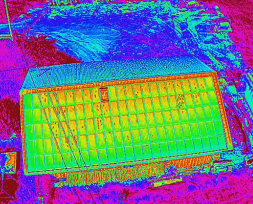 Surveying with the thermal image drone